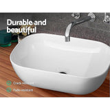 NNEDSZ Ceramic Bathroom Basin Vanity Sink Oval Above Counter Top Mount Bowl