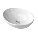 NNEDSZ Ceramic Bathroom Basin Vanity Sink Oval Above Counter Top Mount Bowl