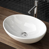 NNEDSZ Ceramic Bathroom Basin Vanity Sink Oval Above Counter Top Mount Bowl