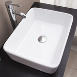 NNEDSZ Ceramic Bathroom Basin Vanity Sink Square Above Counter Top Mount Bowl