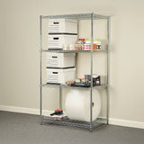 NNEDSZ Modular Wire Storage Shelf 1200 x 450 x 1800mm Steel Shelving