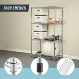 NNEDSZ Modular Wire Storage Shelf 1200 x 450 x 1800mm Steel Shelving