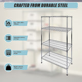NNEDSZ Modular Wire Storage Shelf 1200 x 450 x 1800mm Steel Shelving