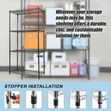 NNEDSZ Modular Wire Storage Shelf 1200 x 450 x 1800mm Steel Shelving