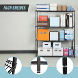 NNEDSZ Modular Wire Storage Shelf 1200 x 450 x 1800mm Steel Shelving