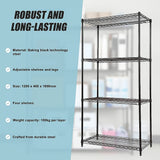 NNEDSZ Modular Wire Storage Shelf 1200 x 450 x 1800mm Steel Shelving