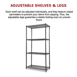 NNEDSZ Modular Wire Storage Shelf 1200 x 450 x 1800mm Steel Shelving