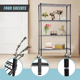 NNEDSZ Modular Wire Storage Shelf 1200 x 450 x 1800mm Steel Shelving