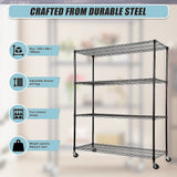 NNEDSZ Modular Wire Storage Shelf 1200 x 450 x 1800mm Steel Shelving