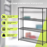 NNEDSZ Modular Wire Storage Shelf 1500 x 600 x 1800mm Steel Shelving