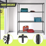 NNEDSZ Modular Wire Storage Shelf 1500 x 600 x 1800mm Steel Shelving