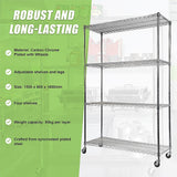 NNEDSZ Modular Wire Storage Shelf 1500 x 600 x 1800mm Steel Shelving