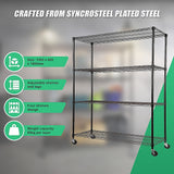 NNEDSZ Modular Wire Storage Shelf 1500 x 600 x 1800mm Steel Shelving