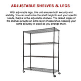 NNEDSZ Modular Wire Storage Shelf 1500 x 600 x 1800mm Steel Shelving