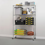 NNEDSZ Modular Wire Storage Shelf 900 x 350 x 1800mm Steel Shelving