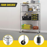 NNEDSZ Modular Wire Storage Shelf 900 x 350 x 1800mm Steel Shelving