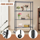 NNEDSZ Modular Wire Storage Shelf 900 x 350 x 1800mm Steel Shelving
