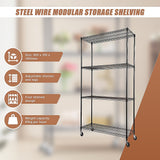 NNEDSZ Modular Wire Storage Shelf 900 x 350 x 1800mm Steel Shelving