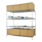 NNEDSZ Modular Wire Storage Shelf 1500 x 450 x 1800mm Steel Shelving