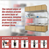 NNEDSZ Modular Wire Storage Shelf 1500 x 450 x 1800mm Steel Shelving