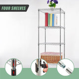 NNEDSZ Modular Wire Storage Shelf 600 x 600 x 1800mm Steel Shelving