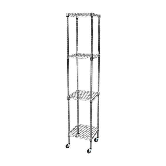 NNEDSZ Modular Wire Storage Shelf 450 x 450 x 1800mm Steel Shelving