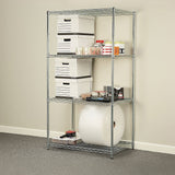 NNEDSZ Modular Wire Storage Shelf 1200 x 600 x 1800mm Steel Shelving