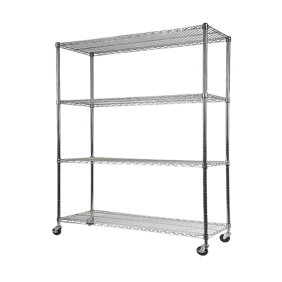 NNEDSZ Modular Wire Storage Shelf 1200 x 600 x 1800mm Steel Shelving