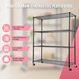 NNEDSZ Modular Wire Storage Shelf 1200 x 600 x 1800mm Steel Shelving