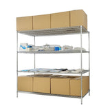 NNEDSZ Modular Wire Storage Shelf 1500 x 350 x 1800mm Steel Shelving