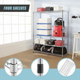 NNEDSZ Modular Wire Storage Shelf 1500 x 350 x 1800mm Steel Shelving