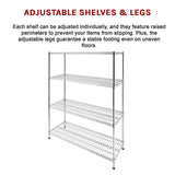 NNEDSZ Modular Wire Storage Shelf 1500 x 350 x 1800mm Steel Shelving