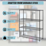 NNEDSZ Modular Wire Storage Shelf 1500 x 350 x 1800mm Steel Shelving
