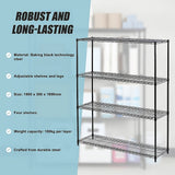 NNEDSZ Modular Wire Storage Shelf 1500 x 350 x 1800mm Steel Shelving