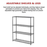 NNEDSZ Modular Wire Storage Shelf 1500 x 350 x 1800mm Steel Shelving