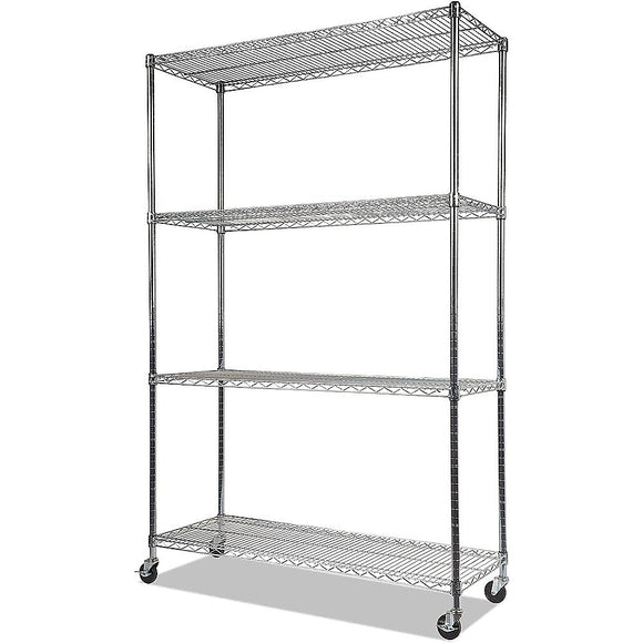 NNEDSZ Modular Wire Storage Shelf 1500 x 350 x 1800mm Steel Shelving