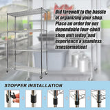 NNEDSZ Modular Wire Storage Shelf 1500 x 350 x 1800mm Steel Shelving