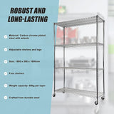 NNEDSZ Modular Wire Storage Shelf 1500 x 350 x 1800mm Steel Shelving