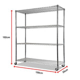 NNEDSZ Modular Wire Storage Shelf 1500 x 350 x 1800mm Steel Shelving