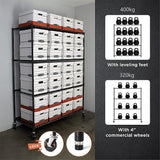 NNEDSZ Modular Wire Storage Shelf 1500 x 350 x 1800mm Steel Shelving
