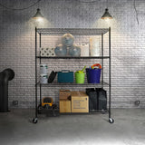 NNEDSZ Modular Wire Storage Shelf 1500 x 350 x 1800mm Steel Shelving