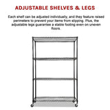 NNEDSZ Modular Wire Storage Shelf 1500 x 350 x 1800mm Steel Shelving