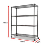 NNEDSZ Modular Wire Storage Shelf 1500 x 350 x 1800mm Steel Shelving