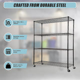 NNEDSZ Modular Wire Storage Shelf 1500 x 350 x 1800mm Steel Shelving