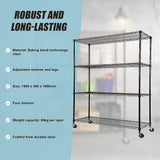 NNEDSZ Modular Wire Storage Shelf 1500 x 350 x 1800mm Steel Shelving