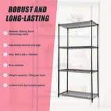 NNEDSZ Modular Wire Storage Shelf 900 x 450 x 1800mm Steel Shelving