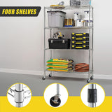 NNEDSZ Modular Wire Storage Shelf 900 x 450 x 1800mm Steel Shelving