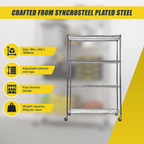 NNEDSZ Modular Wire Storage Shelf 900 x 450 x 1800mm Steel Shelving