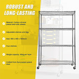 NNEDSZ Modular Wire Storage Shelf 900 x 450 x 1800mm Steel Shelving