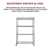 NNEDSZ Modular Wire Storage Shelf 900 x 450 x 1800mm Steel Shelving